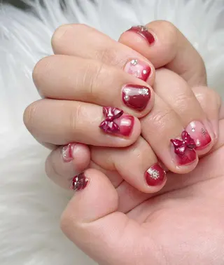 ネイル na🎀🎀na ちゅるちゅるのネイルデザイン