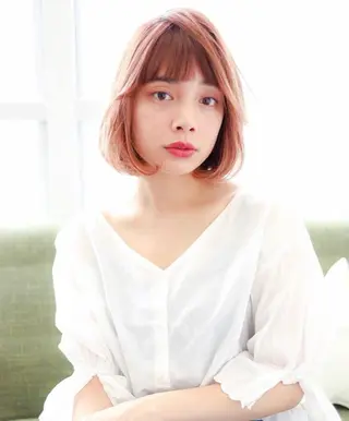 ミディアム 透明感カラー・ 髪質改善🩵イケダのヘアスタイル