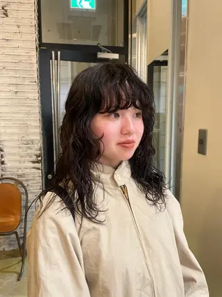 ロング アイブロウリフト パーマモデル/はなのヘアスタイル