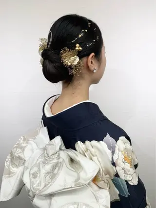 セミロング ヘアアレンジ YUMEYAKATA 五条店のヘアスタイル