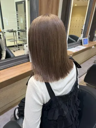 ミディアム カラー 赤み消しカラー🌱 YUZUKI🫧のヘアスタイル