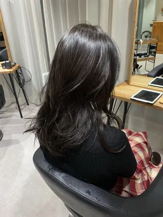 セミロング カラー iroha/ n.w.h🎀のヘアスタイル