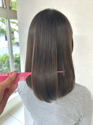 ミディアム 髪質改善/艶トリート メント🫧/美嬉のヘアスタイル