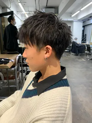 ショート メンズ メンズパーマ メンズ特化ryoのヘアスタイル