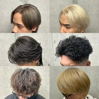 ショート カラー メンズ なりたひろと / 波巻き/ツイスパのヘアスタイル