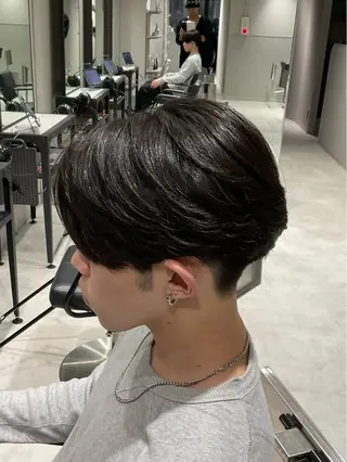 パーマ メンズ 毛流れパーマ/曲がる 縮毛矯正/原田海朱のヘアスタイル