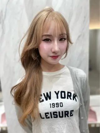 ロング MOE 福岡韓国ヘア✧︎のヘアスタイル