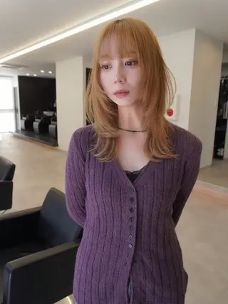 セミロング 谷村 龍之輔のヘアスタイル