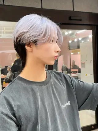 ショート カラー ヘアアレンジ メンズ 🥀韓国アイドルヘア haru🥀のヘアスタイル