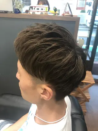 ミディアム メンズ 理容オクムラ所属・【メンズ専属スタイリ スト】奥村　篤史のヘアスタイル