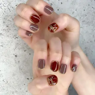 ショート カラー パーマ ヘアアレンジ メンズ キッズ ネイル マツエク・マツパ Salon Ｋのネイルデザイン