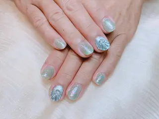 ネイル H3 Nail Tsuki🦋💙のネイルデザイン