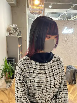 ミディアム カラー lani hair salon所属・SHOTO ハイトー ン/デザインカラーのヘアスタイル