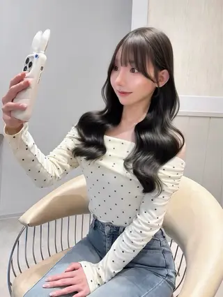 ロング カラー ♡Yoshino♡ 色っぽトレンドヘアのヘアスタイル