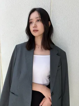 セミロング 平塚/ハイトーン/ 骨格カット🍏ころあのヘアスタイル