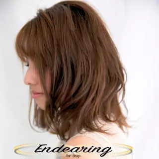 ミディアム Endearing 銀座/YOKOのヘアスタイル