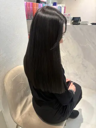 ロング 新宿No.1艶髪矯正 美艶カラー/FUKAのヘアスタイル
