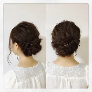 セミロング ヘアアレンジ KANA カナのマツエク・マツパデザイン