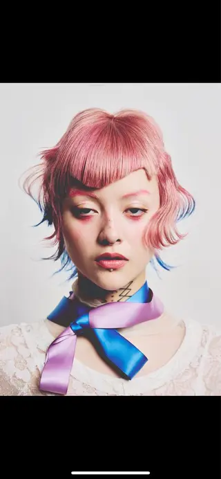 ショート 紙屋町ショート /ボブ　パーマ河内蓮のヘアスタイル