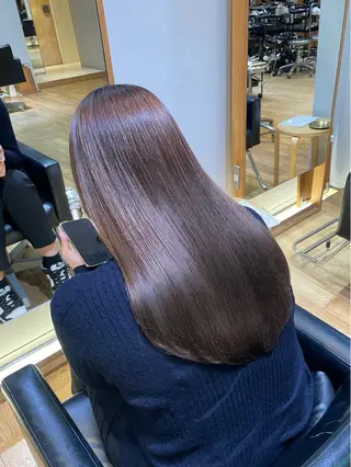 ミディアム パーマ 縮毛矯正/レイヤー 🌙児玉光瑠のヘアスタイル