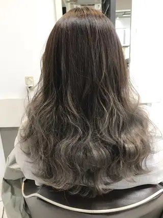 セミロング カラー ヘアアレンジ GiseL天神カラー 髪質改善/ブリーチのヘアスタイル