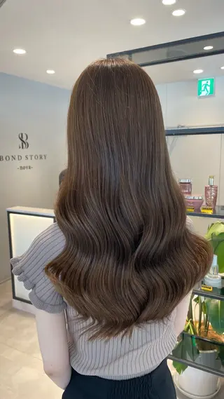 ロング MIMA / 名駅/グレージュのヘアスタイル