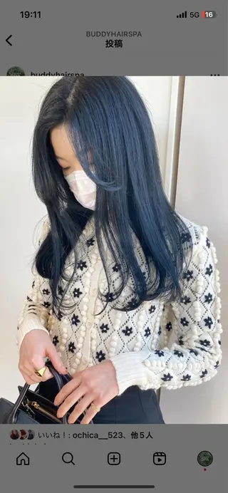 ロング トヨシマ シュウトのヘアスタイル