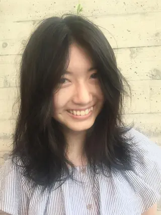 ミディアム カラー特化サロン大阪 ルービック江坂/新城のヘアスタイル