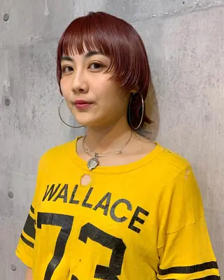 ショート カラー haco＋所属・圧倒的デザイン力 店長🎨RENAのヘアスタイル