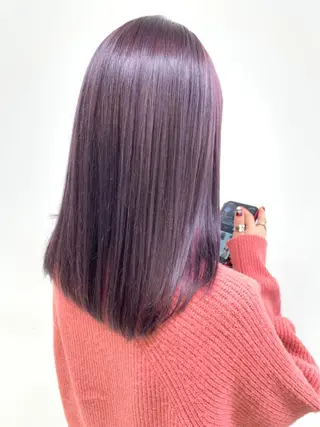 ロング カラー ⛄️冬の透明感 カラー⛄️大西のヘアスタイル