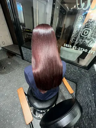 ロング カラー パーマ 髪質改善⭐️縮毛矯正 中野⭐️Rinaのヘアスタイル