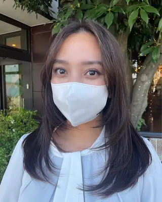 ロング カラー 梨子🐣艶カラー🌈 ダメージレス💖のヘアスタイル