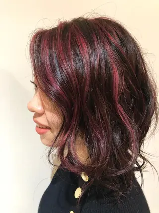 ミディアム カラー RUBEUS【ルベウス】所属・✨艶々カラー🎨 杉本賢人のヘアスタイル