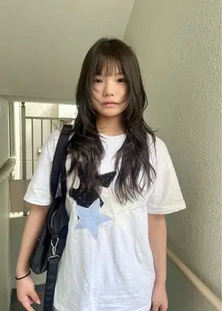 ロング カラー 似合わせレイヤー🍏 ★パーマ/ののかのヘアスタイル