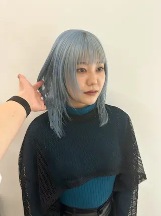 ミディアム カラー Cinq所属・ハイライト🌟/ ボブ/豊田のヘアスタイル