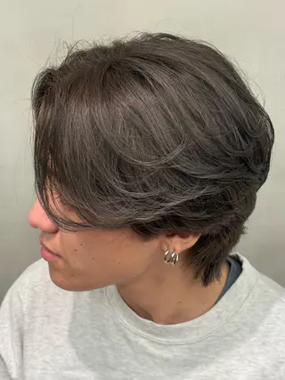 カラー メンズ 鮫島海斗☆レイヤー☆ ケアブリーチ☆パーマのヘアスタイル