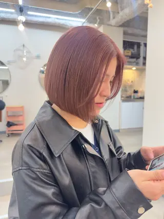 ショート カラー レイヤー/顔周り /いいぬまみかのヘアスタイル