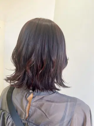 セミロング 透明感/血色カラー/ 似合せレイヤー/ゆいのヘアスタイル