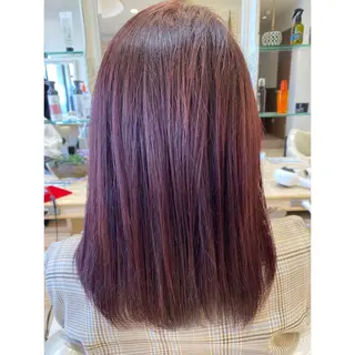 セミロング カラー 髪質改善/茅ヶ崎 マツモト リョウのヘアスタイル