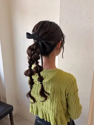 ロング ヘアアレンジ yuu 練習モデル募集のヘアスタイル