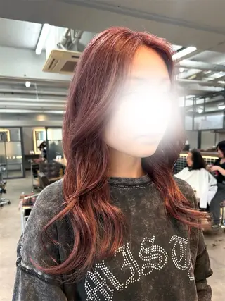 ロング カラー 赤みなしカラー🍐/ 艶髪✨/ririkaのヘアスタイル