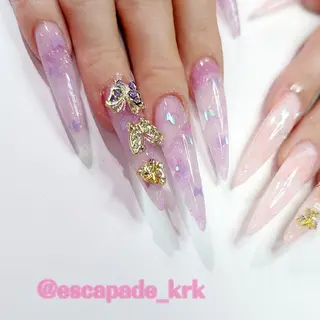 ロング ネイル クロキ 。のネイルデザイン