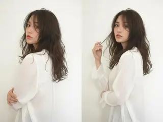 セミロング 上品透け感🫧大人 シアー🌸カナ🌸のヘアスタイル