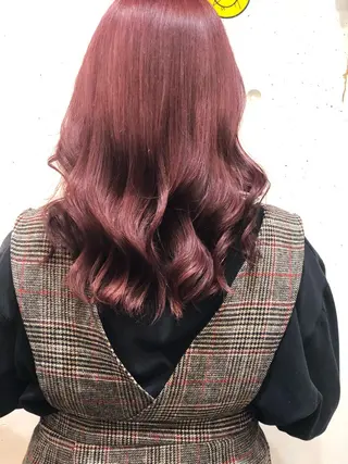 セミロング テラダ ココロのヘアスタイル