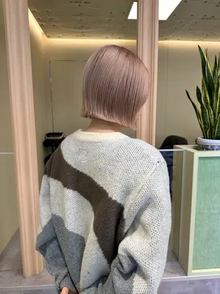 ショート ボブ/ぱつっとボブ/ 谷口 海星のヘアスタイル