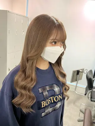 セミロング カラー sio.nail&eyebrow salon shimokitazawa2号店所属・nailist mana𖤐´-のネイルデザイン