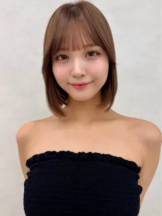 ミディアム 💎艶カラー・レイヤ ー・ボブ💎Kiriのヘアスタイル