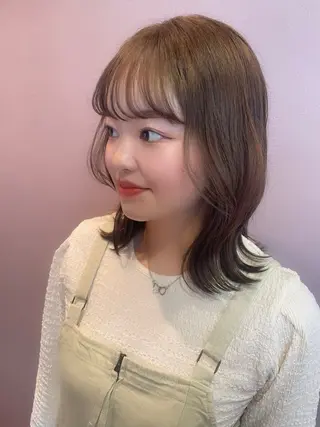 ミディアム カラー ヘアアレンジ belta.🌱 安藝夏花🌻のヘアスタイル