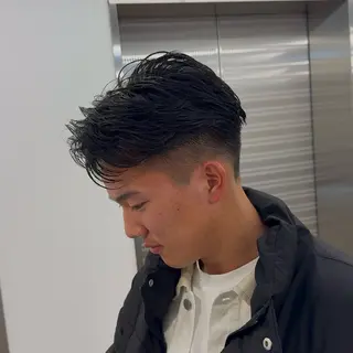 ショート パーマ メンズ become men’s hair名駅店所属・【メンズ特化美容師】 大河内 名駅のヘアスタイル