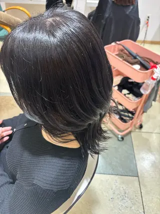 ミディアム カラー 透明感カラー/ くびれヘア/ユウユのヘアスタイル